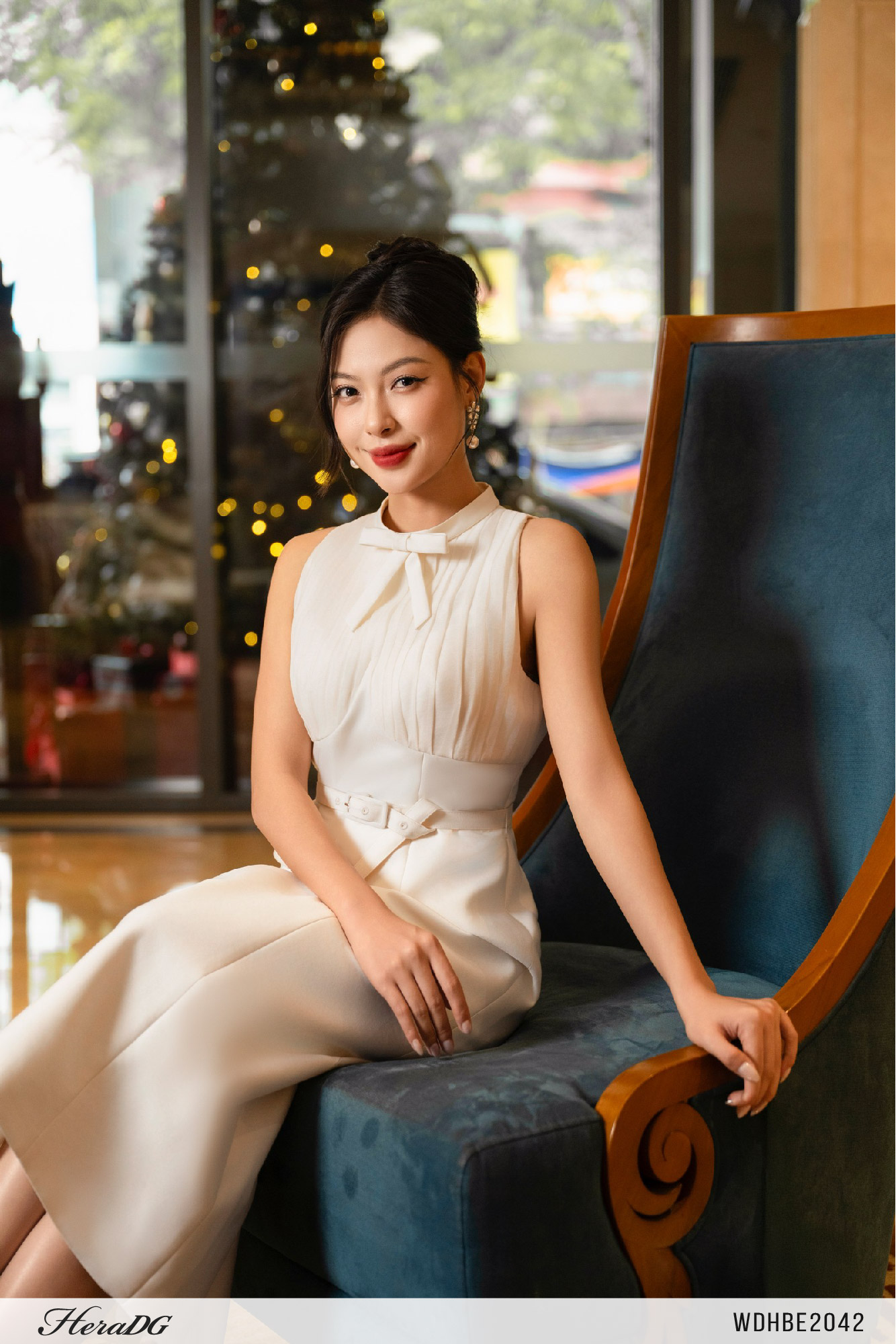 Ảnh của Đầm tafta ngực xếp nếp